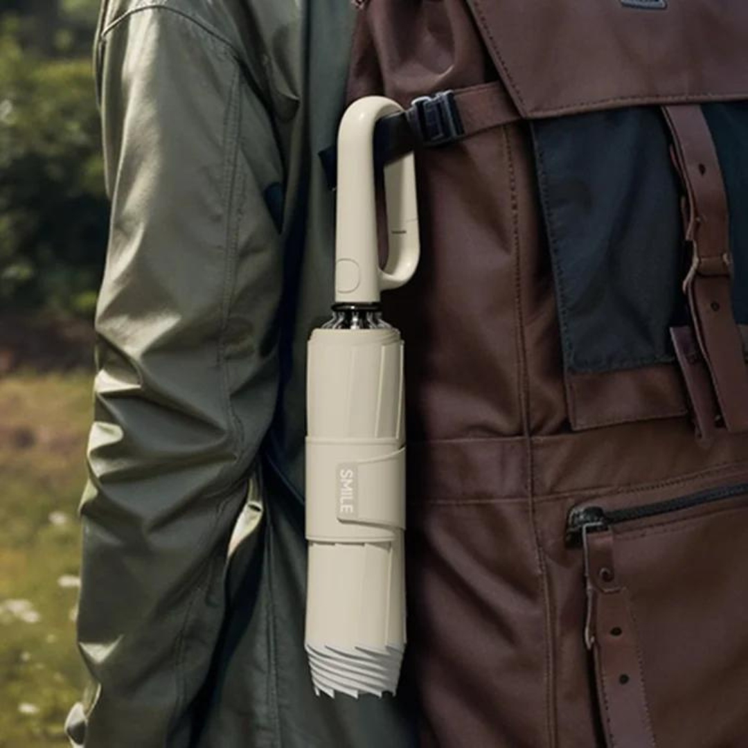 Windproof Umbrella with Reflective Edge - StormGuard-Green-Nora Luxe
