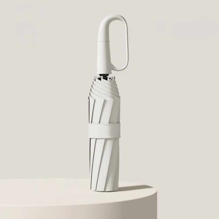Windproof Umbrella with Reflective Edge - StormGuard-White-Nora Luxe