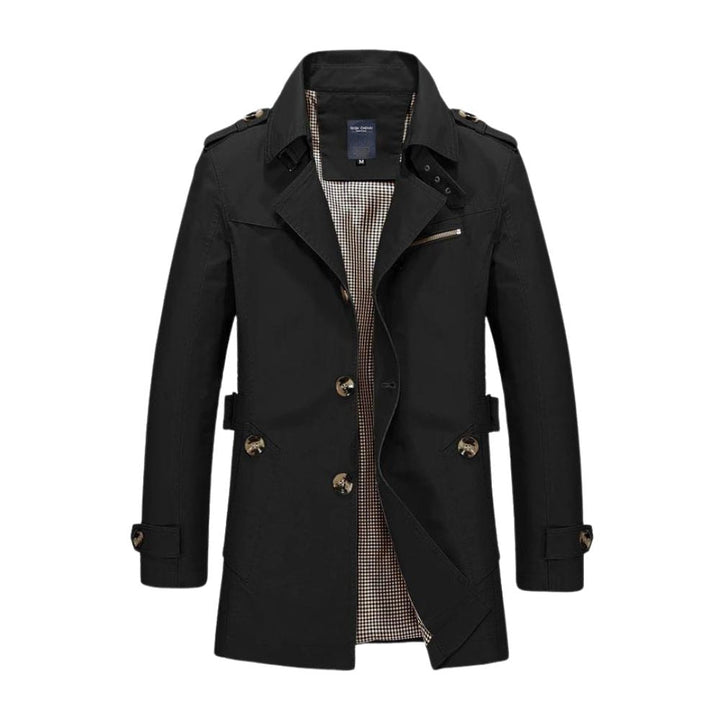 Windproof Winter Jacket for Men - Viktor-Black-XS-Nora Luxe