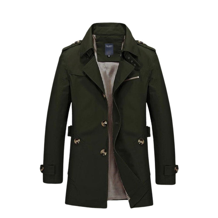 Windproof Winter Jacket for Men - Viktor-Khaki-XS-Nora Luxe