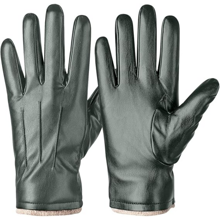 Winter Learning Touchscreen Gloves - TouchLuxe-Olive Green-S-Nora Luxe