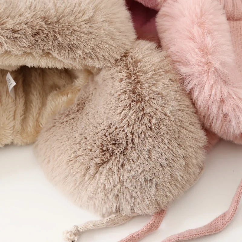 Winter Shield Earflap Ski Hat for Women - Tressa-Pink-Nora Luxe