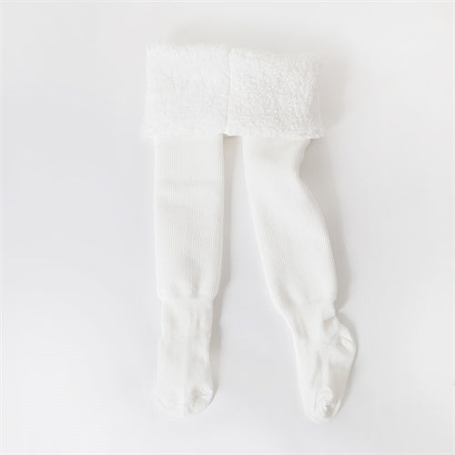 Winter Swimsuit for Girls-White-2-4 years (S)-Nora Luxe