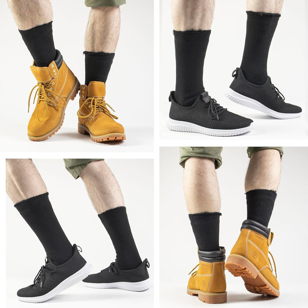Winter Thermal Boot Socks - HeatGrip-6 pairs of mixed colours-Nora Luxe