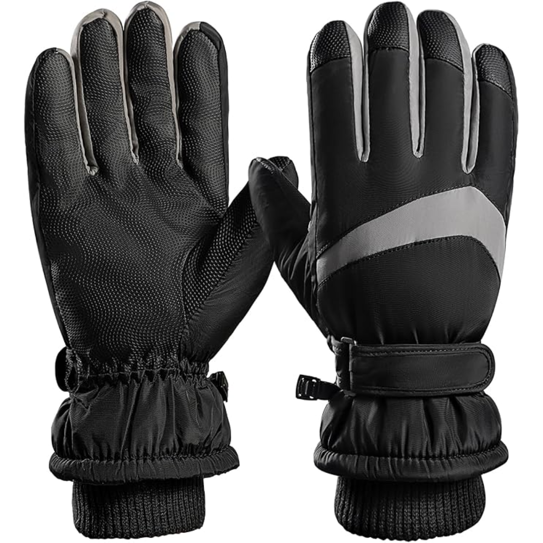 Winter Thermal Fleece Touchscreen Gloves - ThermaTouch-Black-Nora Luxe