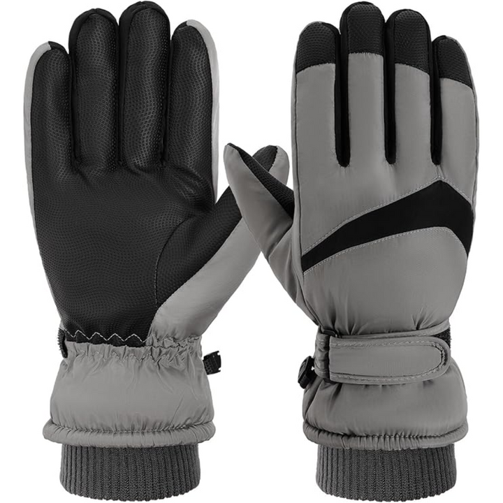 Winter Thermal Fleece Touchscreen Gloves - ThermaTouch-Gray Checkmark-Nora Luxe