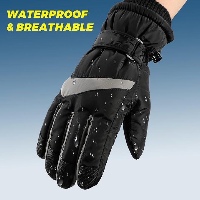 Winter Thermal Fleece Touchscreen Gloves - ThermaTouch-Pink Snow-Nora Luxe