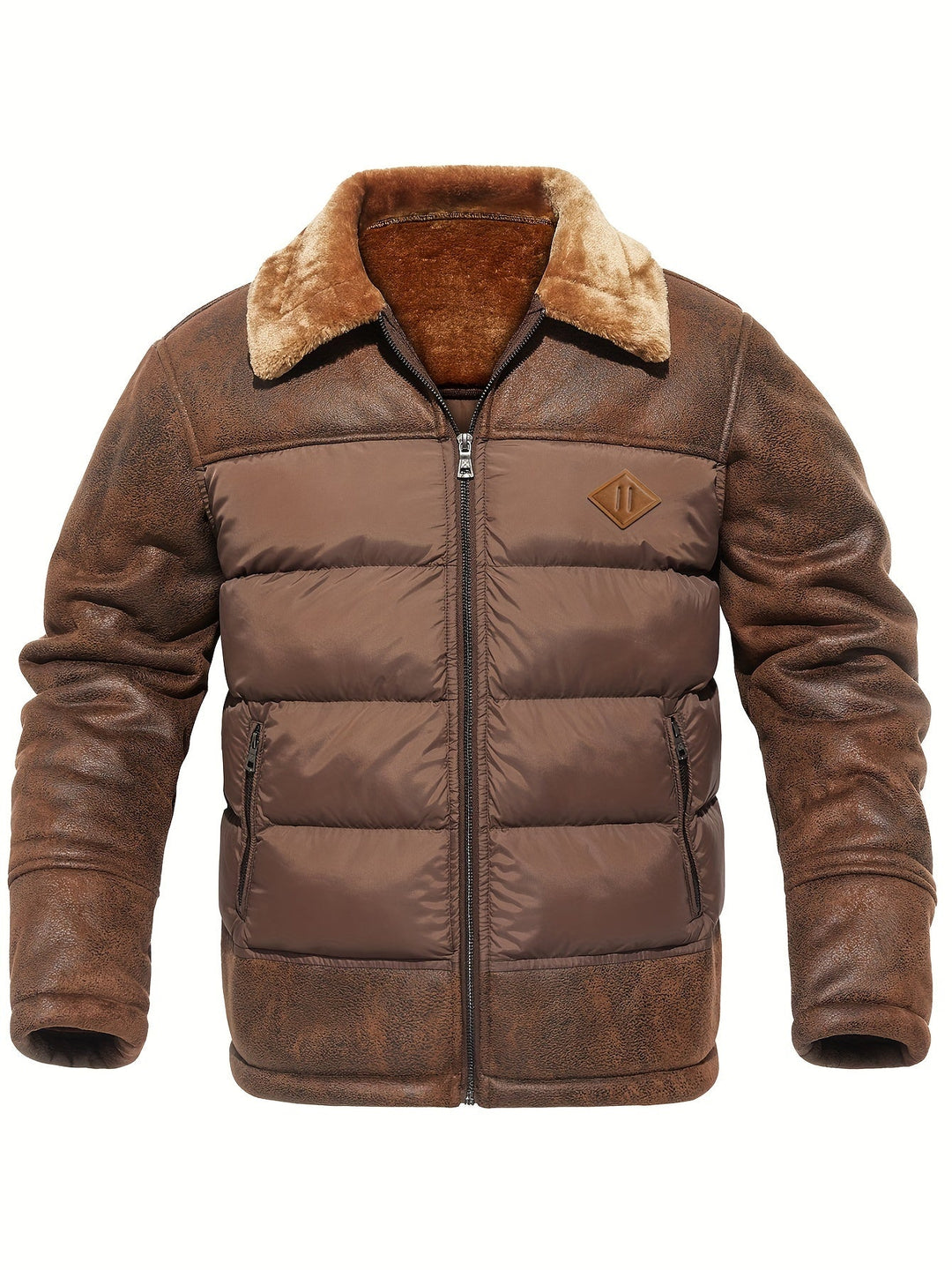 Winter Warm Fleece Jacket for Men - Jasper-Black-S-Nora Luxe