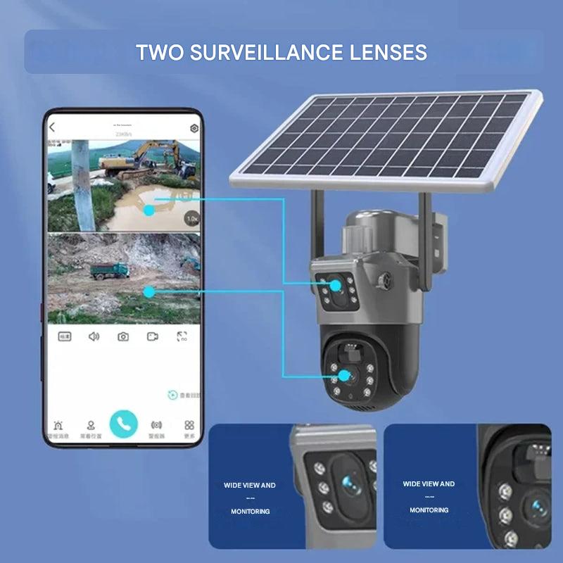 Wireless 4K Security Camera with Solar Panel – DualGuard 4K-4G-Nora Luxe