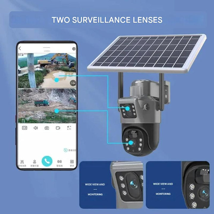 Wireless 4K Security Camera with Solar Panel – DualGuard 4K-4G-Nora Luxe