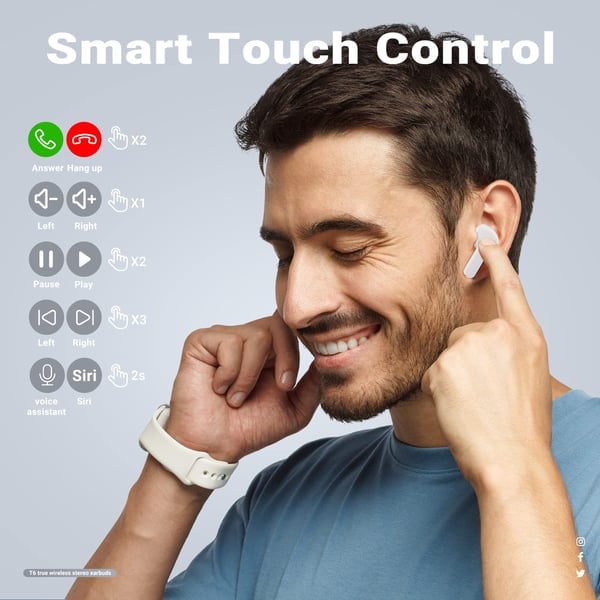 Wireless Bluetooth Earbuds – SonicPulse-Black-Nora Luxe