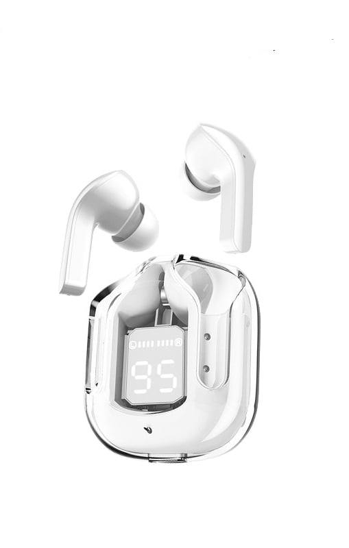 Wireless Bluetooth Earbuds – SonicPulse-White-Nora Luxe
