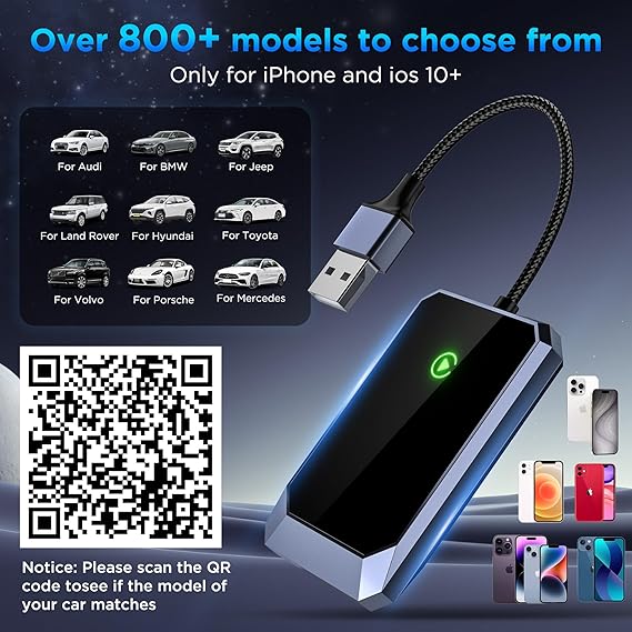 Wireless CarPlay Adapter – Make Your Car Futureproof-Nora Luxe