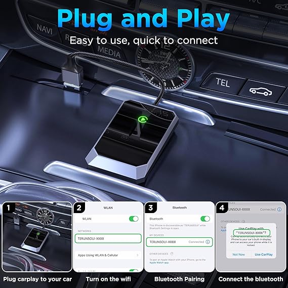 Wireless CarPlay Adapter – Make Your Car Futureproof-Nora Luxe