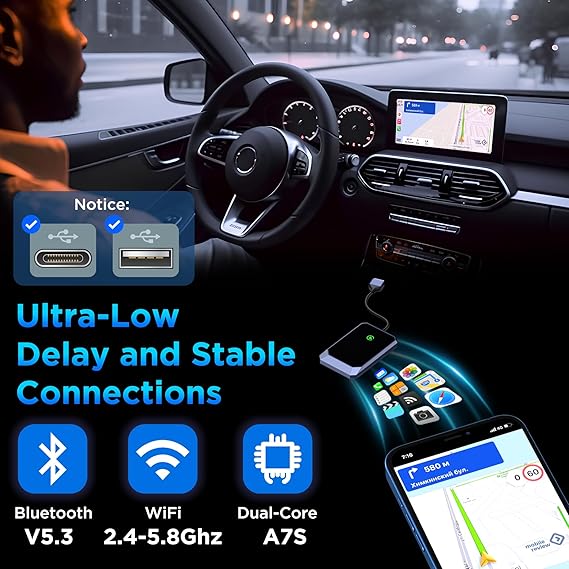 Wireless CarPlay Adapter – Make Your Car Futureproof-Nora Luxe