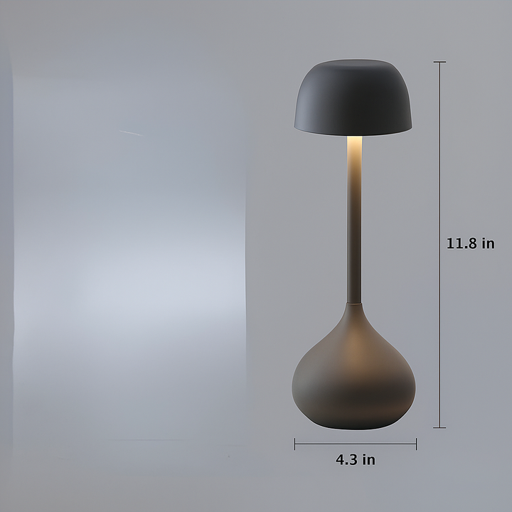 Wireless Dimmable Mushroom Table Lamp - GlowMush-White Mat-Nora Luxe