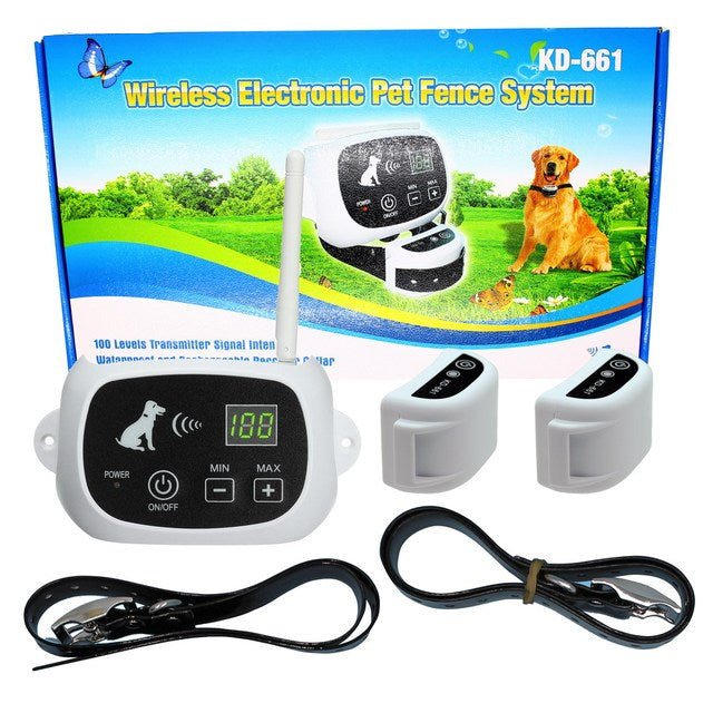 Wireless Dog Fence System with Training Function - HaloGuard-1 Collar-The Livary