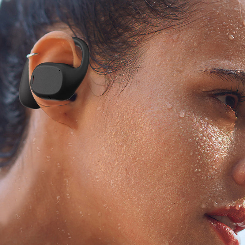 Wireless Earbuds with Open Design - AirBeat Flex-Black-Nora Luxe