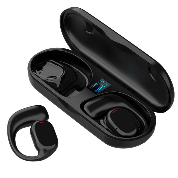 Wireless Earbuds with Open Design - AirBeat Flex-Black-Nora Luxe