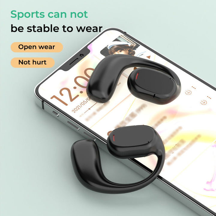 Wireless Earbuds with Open Design - AirBeat Flex-Black-Nora Luxe