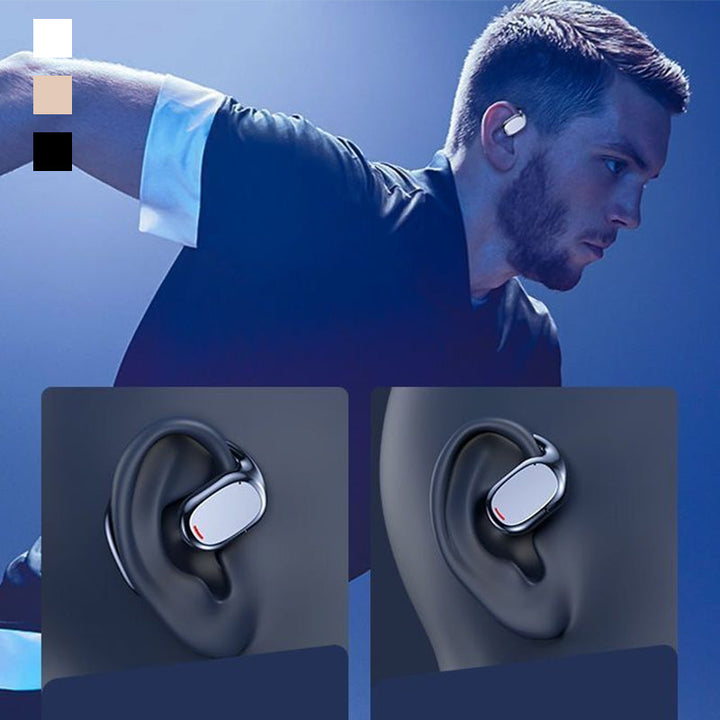 Wireless Earbuds with Open Design - AirBeat Flex-Black-Nora Luxe