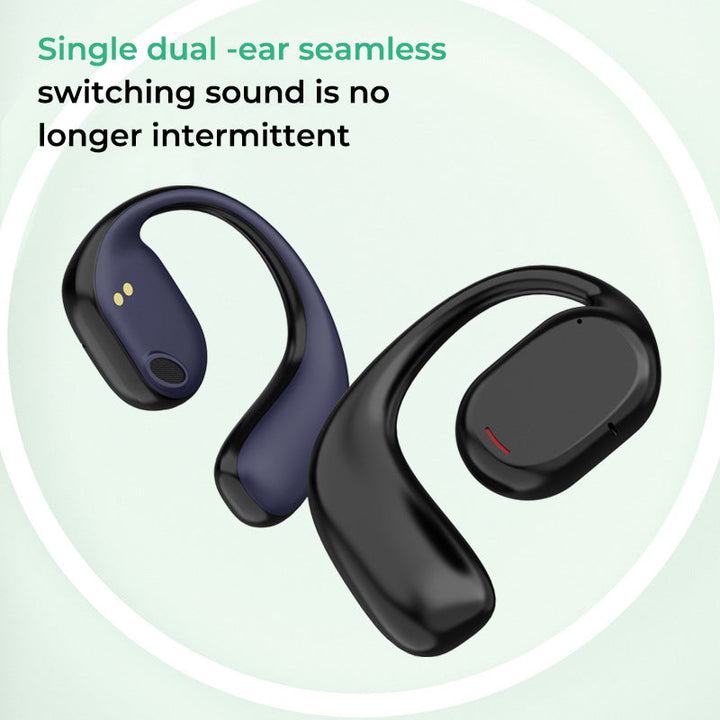 Wireless Earbuds with Open Design - AirBeat Flex-Black-Nora Luxe