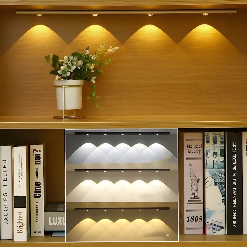 Wireless LED Fixture with Motion Sensor - LumiSense-Silver-7.87 in-Nora Luxe