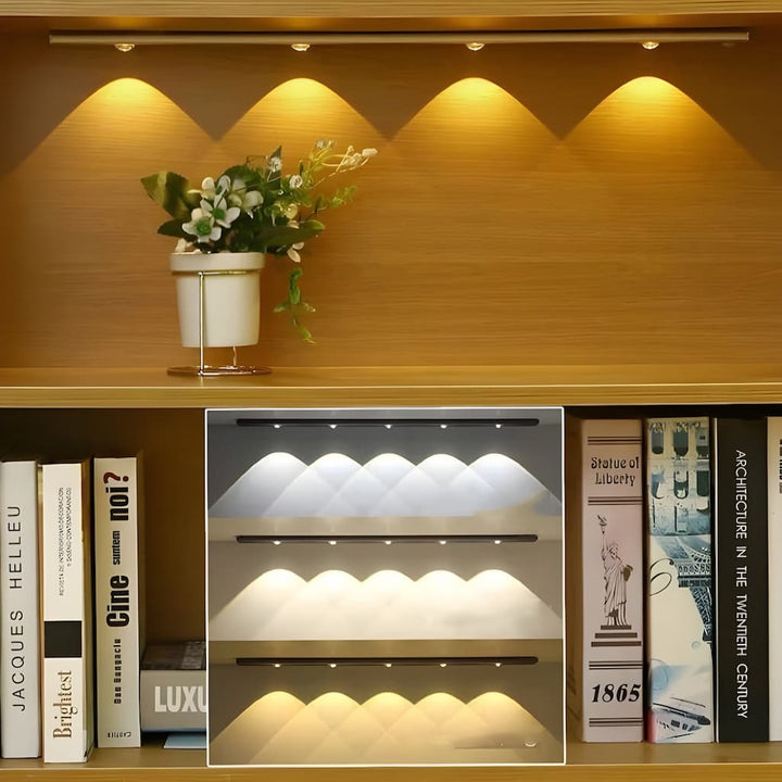 Wireless LED Fixture with Motion Sensor - LumiSense-Silver-7.87 in-Nora Luxe
