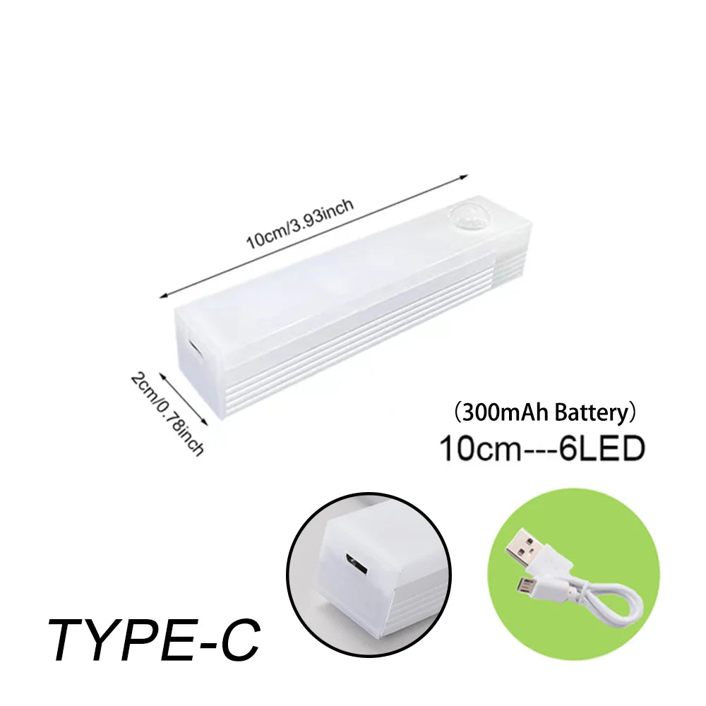 WIRELESS LED NIGHT LIGHT WITH MOTION SENSOR AND RECHARGEABLE BATTERY-Nora Luxe