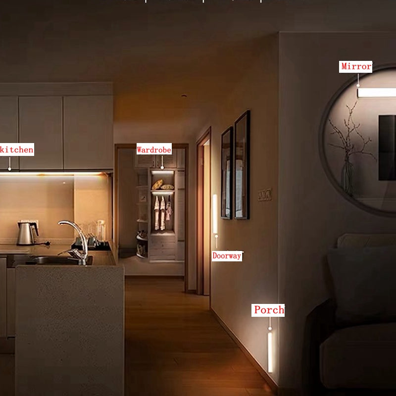 WIRELESS LED NIGHT LIGHT WITH MOTION SENSOR AND RECHARGEABLE BATTERY-Nora Luxe