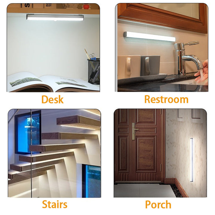 WIRELESS LED NIGHT LIGHT WITH MOTION SENSOR AND RECHARGEABLE BATTERY-Nora Luxe
