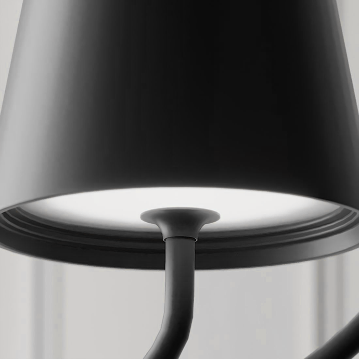 Wireless LED Pendant Lamp - LumiCord-Black-Nora Luxe