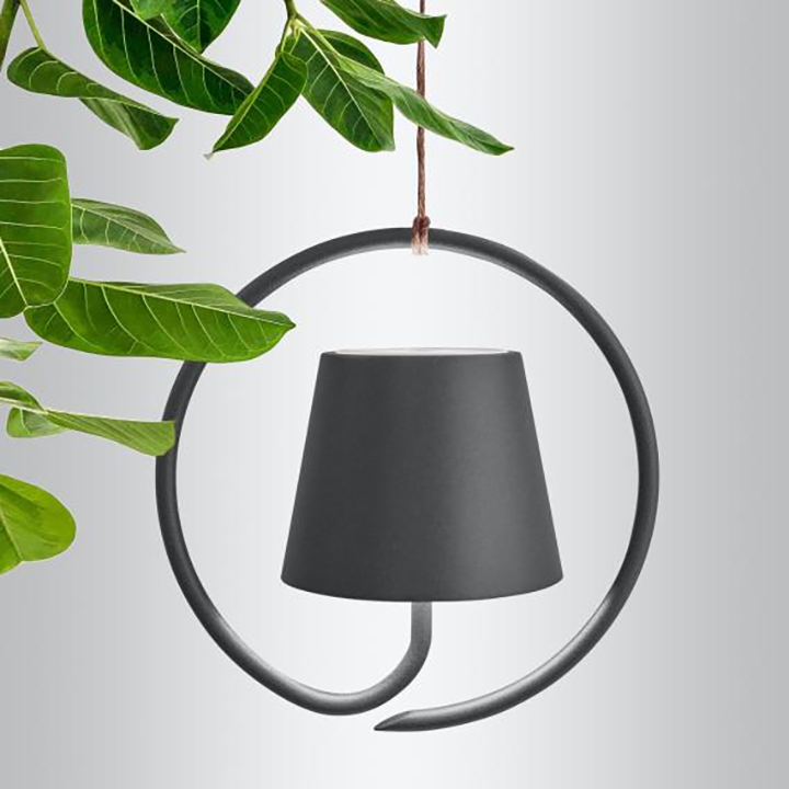 Wireless LED Pendant Lamp - LumiCord-Black-Nora Luxe