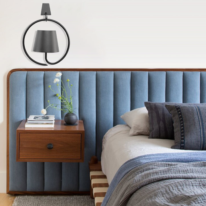 Wireless LED Pendant Lamp - LumiCord-Black-Nora Luxe