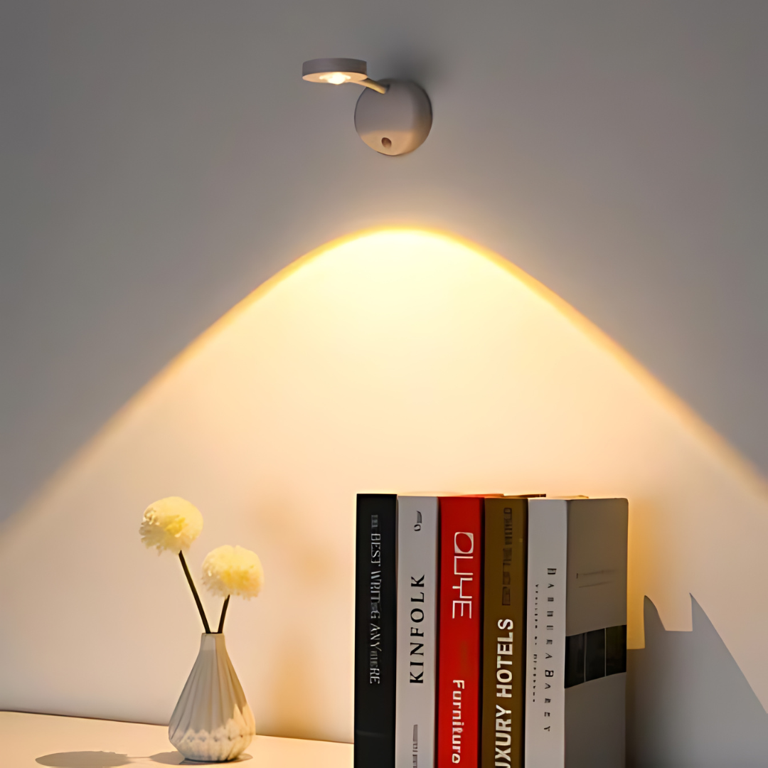 Wireless LED Spotlight with Motion Sensor - Spark360-White-Touch control-Nora Luxe