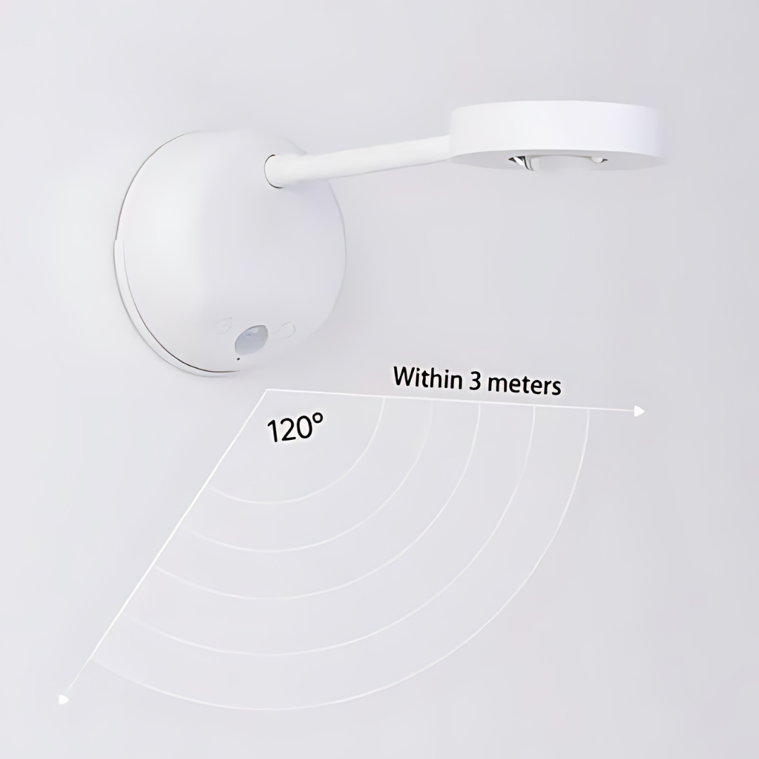 Wireless LED Spotlight with Motion Sensor - Spark360-White-Touch control-Nora Luxe