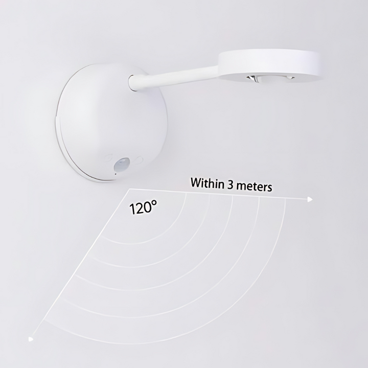 Wireless LED Spotlight with Motion Sensor - Spark360-White-Touch control-Nora Luxe