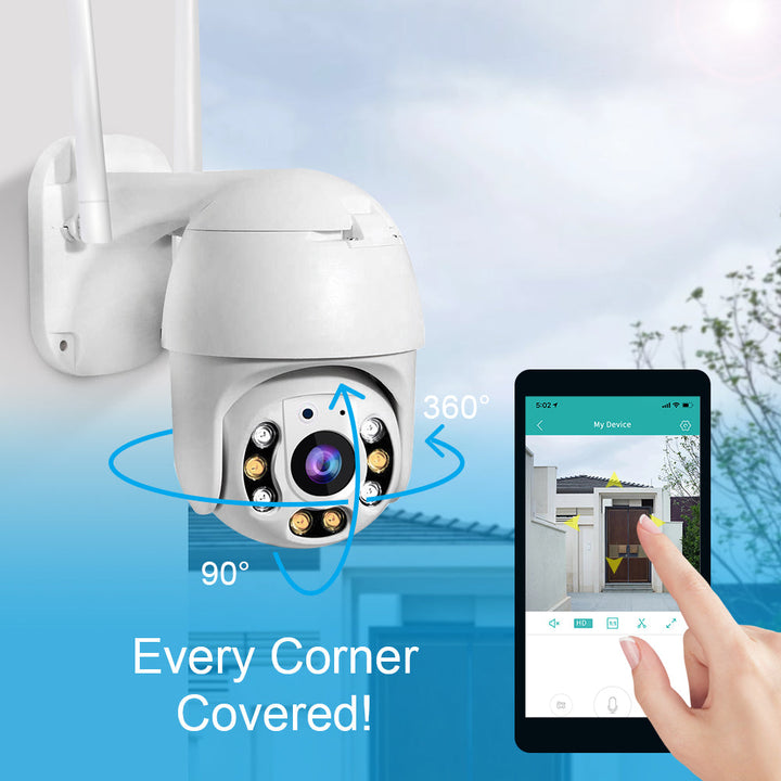 Wireless Outdoor Security Camera with WiFi – SecureView 360-Nora Luxe
