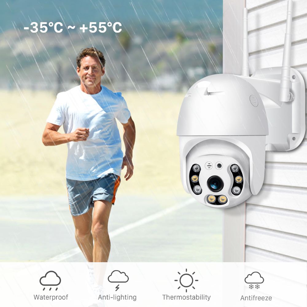 Wireless Outdoor Security Camera with WiFi – SecureView 360-Nora Luxe