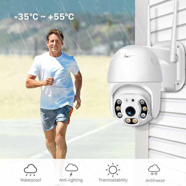 Wireless Outdoor Security Camera with WiFi – SecureView 360-Nora Luxe