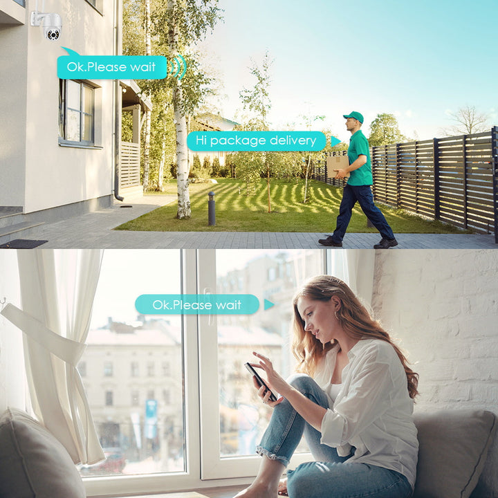 Wireless Outdoor Security Camera with WiFi – SecureView 360-Nora Luxe