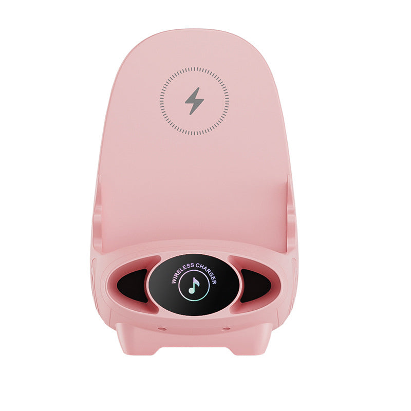 Wireless Phone Holder with 15W Fast Charging Function - FlexCharge Chair-Pink-Nora Luxe