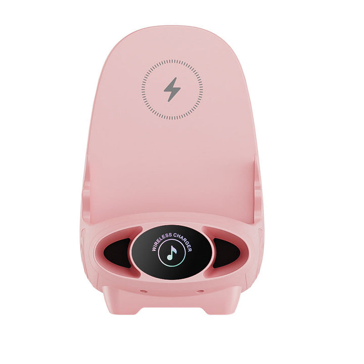 Wireless Phone Holder with 15W Fast Charging Function - FlexCharge Chair-Pink-Nora Luxe