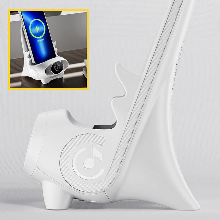 Wireless Phone Holder with 15W Fast Charging Function - FlexCharge Chair-White-Nora Luxe
