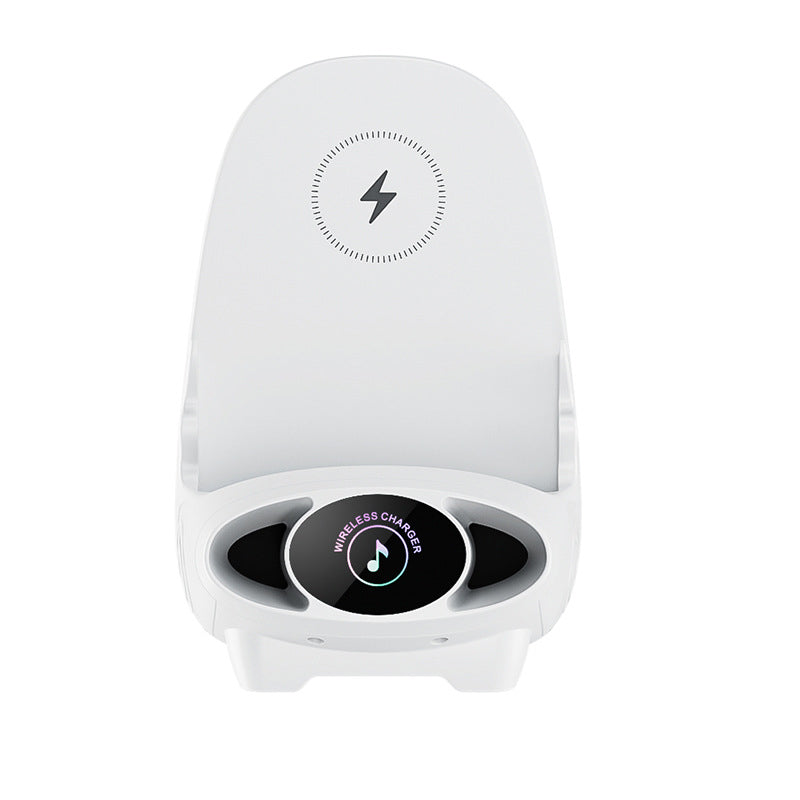 Wireless Phone Holder with 15W Fast Charging Function - FlexCharge Chair-White-Nora Luxe