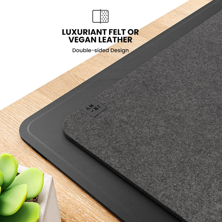 Wireless Rechargeable Desk Mat - ChargePad Flex-Black-Nora Luxe
