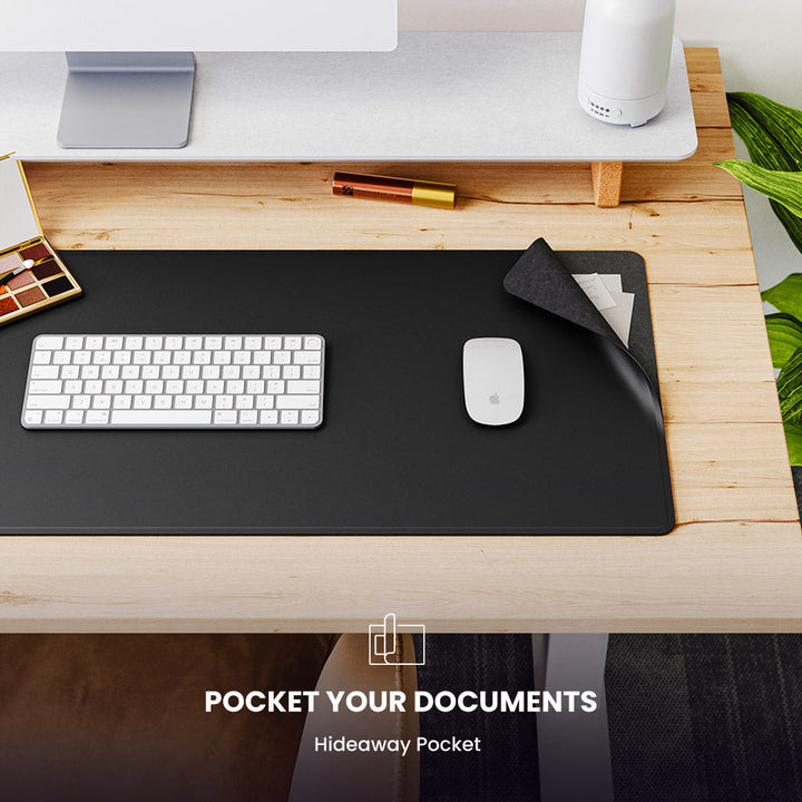 Wireless Rechargeable Desk Mat - ChargePad Flex-Black-Nora Luxe