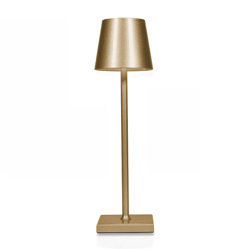 Wireless Rechargeable Table Lamp - Scandiglow-Gold-Nora Luxe