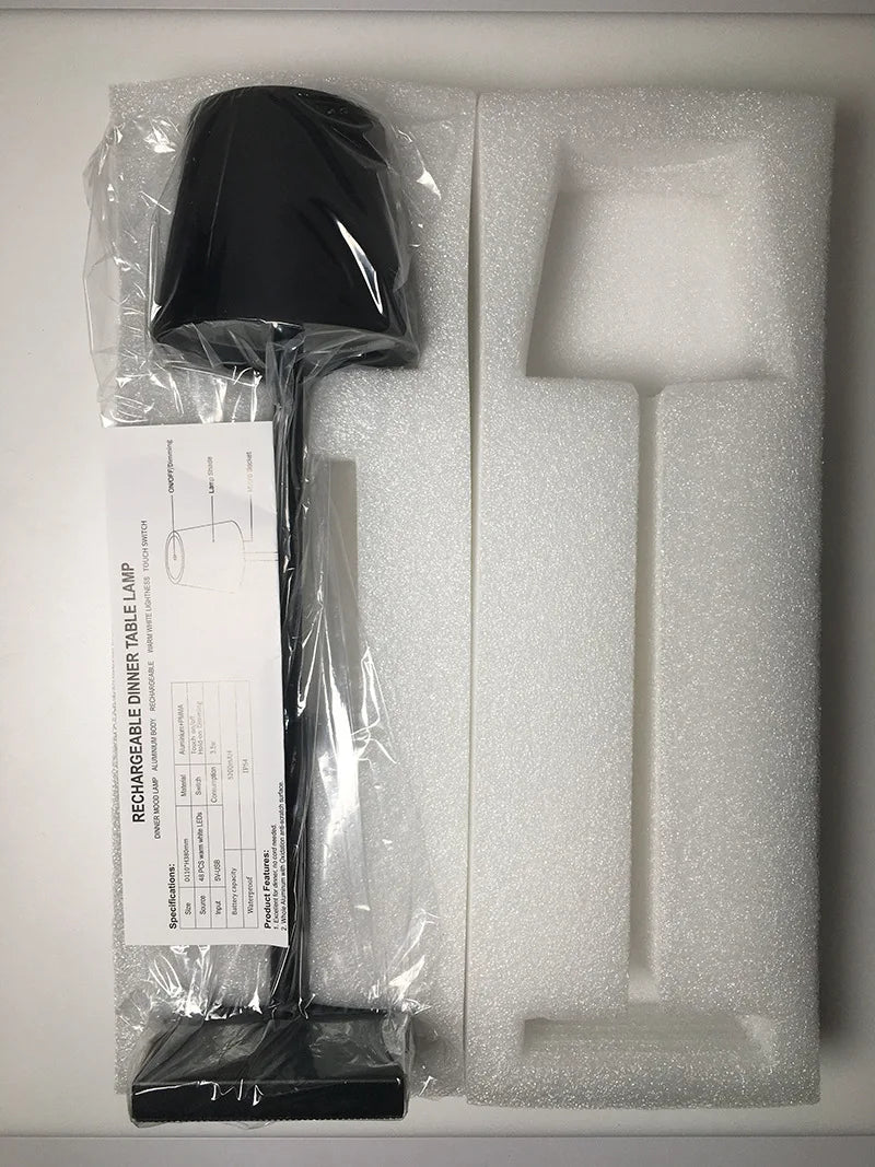 Wireless Rechargeable Table Lamp - Scandiglow-White-Nora Luxe