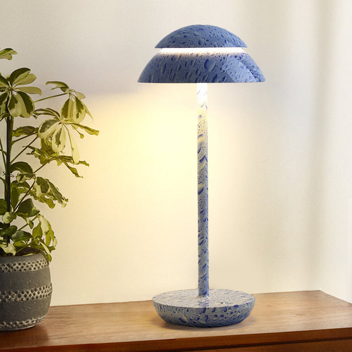 Wireless Rechargeable Table Lamp with LED Lighting - GlowBeam-Purple-Nora Luxe